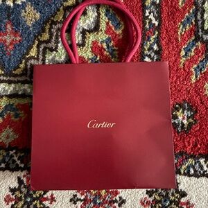 Cartier Burgundy Shopping Bag